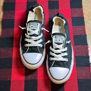 Women’s Converse Chuck Taylor’s Black & White All Star Shoreline Sneakers